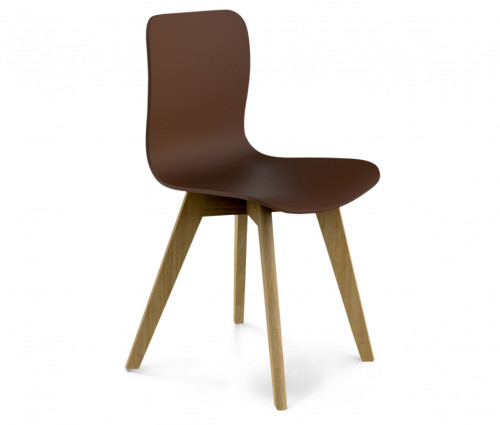 стул dsw коричневый s42 (eames style) в Старом Осколе