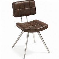 стул lola seat pu brown ножки из нержаеющей стали c589u09 от la forma (ex julia grup) в Старом Осколе