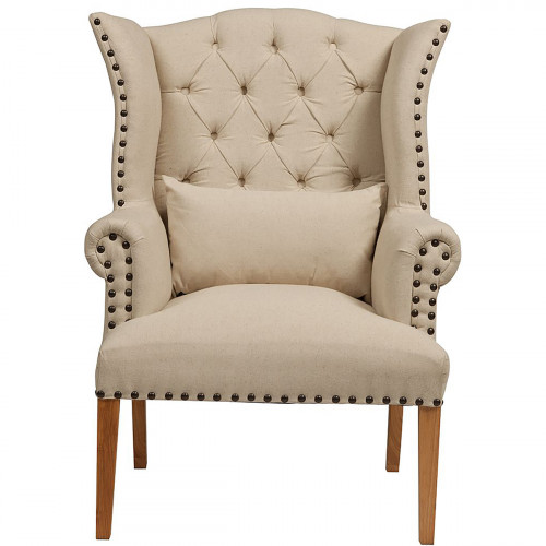 кресло quinn tufted armchair бежевое в Старом Осколе