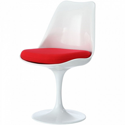 стул eero saarinen style tulip chair красная подушка в Старом Осколе