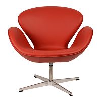 кресло arne jacobsen style swan chair красное в Старом Осколе